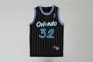 Maillot De Basket Orlando Magic Shaquille O'Neal 32 Engrener Bande Noir